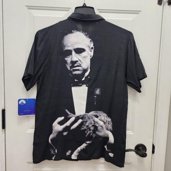 NWT The Godfather Men's Rayon Shirt with Short Sleeves Size S - Picture 3 of 8